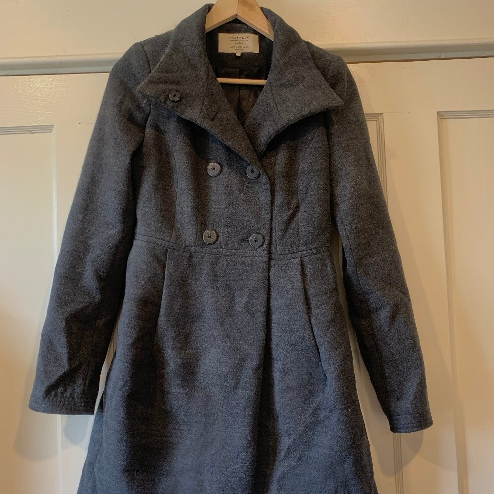 Grey Zara Tafaluc Peacoat